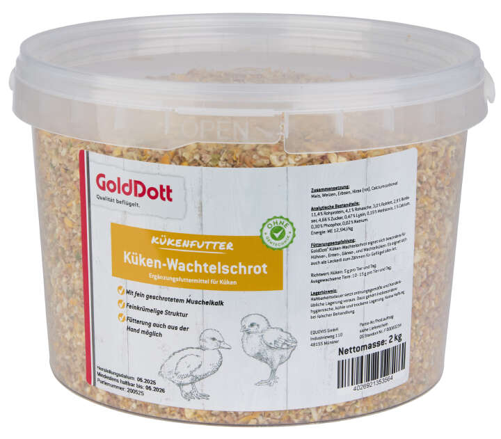 Golddott Küken-Wachtelschrot
